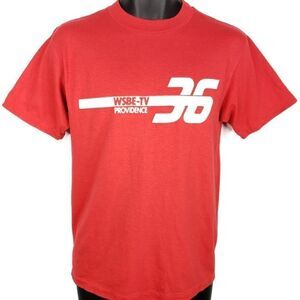 Rhode Island WSBE-TV 36 T Shirt Vintage 80s Providence 50/50 Made In USA Mens